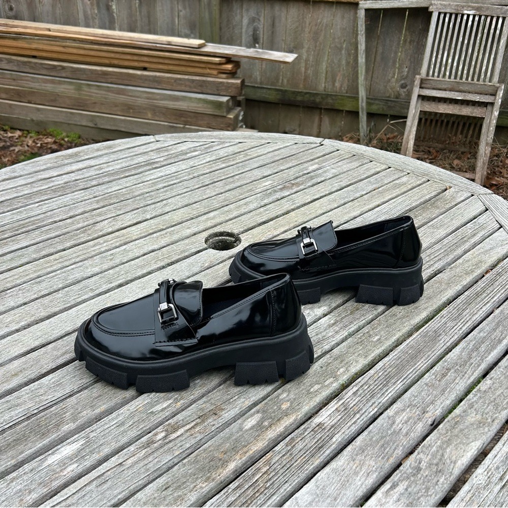 Steve Madden Black Loafers
